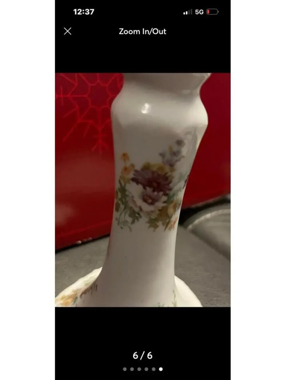 Beautiful Vintage Victoria China Candle Stick- Made in Czechoslovakia!